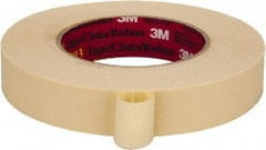 3M - 1" Wide x 60 Yd Long Tan Paper Masking Tape - Series 2393, 7.6 mil Thick, 28 In/Lb Tensile Strength - Exact Tooling