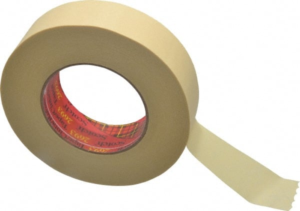 3M - 1-1/2" Wide x 60 Yd Long Tan Paper Masking Tape - Series 2693, 7.9 mil Thick, 29 In/Lb Tensile Strength - Exact Tooling