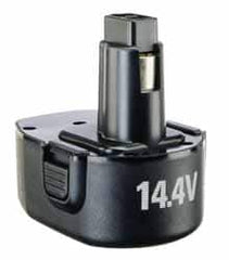 Black & Decker - 14.4 Volt NiCad Power Tool Battery - 1 hr Charge Time - Exact Tooling