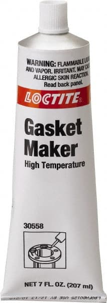 Loctite - 7 oz Tube Gray RTV Silicone Gasket Sealant - -50 to 600°F Operating Temp - Exact Tooling
