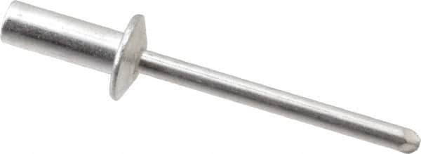 RivetKing - Size 64 Dome Head Aluminum Closed End Sealing Blind Rivet - Aluminum Mandrel, 0.188" to 1/4" Grip, 3/8" Head Diam, 0.192" to 0.196" Hole Diam, 0.531" Length Under Head, 3/16" Body Diam - Exact Tooling