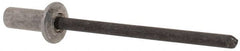 RivetKing - Size 42 Dome Head Aluminum Closed End Sealing Blind Rivet - Steel Mandrel, 0.063" to 1/8" Grip, 1/4" Head Diam, 0.129" to 0.133" Hole Diam, 0.36" Length Under Head, 1/8" Body Diam - Exact Tooling