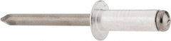 RivetKing - Size 88 Dome Head Aluminum Open End Blind Rivet - Steel Mandrel, 0.376" to 1/2" Grip, 1/2" Head Diam, 0.257" to 0.261" Hole Diam, 3/4" Length Under Head, 1/4" Body Diam - Exact Tooling