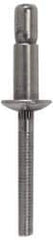 RivetKing - Size 810 Dome Head Stainless Steel Structural with Locking Stem Blind Rivet - Stainless Steel Mandrel, 0.35" to 5/8" Grip, 0.525" Head Diam, 0.261" to 0.276" Hole Diam, 0.81" Length Under Head, 1/4" Body Diam - Exact Tooling