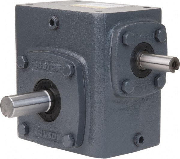 Boston Gear - 3-3/4 Centerline Distance, 40:1, 44 RPM Output, 3.33 Input Horsepower, 3,747 Lbs. Max Torque, Speed Reducer - Part No. 738-40-G, 1" Shaft Diam, Single Shaft Left, 1" Bore, 7.63" High - Exact Tooling