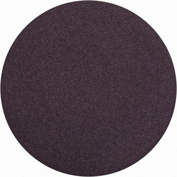 Norton - 15" Diam, 50 Grit Aluminum Oxide Adhesive PSA Disc - Coarse Grade, Brown, X Weighted Backing, Flexible - Exact Tooling