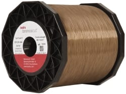 GISCO - Copper CuZn50 Coated, Half Hard Grade Electrical Discharge Machining (EDM) Wire - 480 - 520 N per sq. mm Tensile Strength, Bronco Cut X Series - Exact Tooling