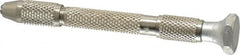 General - 4" Long, 3.2mm Capacity, Hand Drill with Swivel Head Pin Vise - 4" Long, 5/16" Body Diam - Exact Tooling