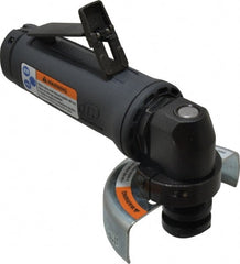 Ingersoll-Rand - 3" Wheel Diam, 20,000 RPM, Pneumatic Angle & Disc Grinder - 3/8-24 Spindle, 25 CFM, Rear Exhaust - Exact Tooling