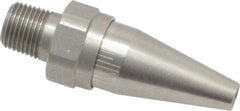 Vortec - Blow Gun OSHA Air Saver Nozzle - 1/8 NPT, 1-7/8" Long, Stainless Steel - Exact Tooling
