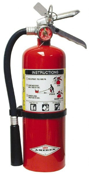 Amerex - 5 Lb, 2-A:10-B:C Rated, Dry Chemical Fire Extinguisher - Exact Tooling