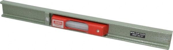 SPI - 12" Long, 0.0005" Graduation Sensitivity per 10", 2 Vials, Machinists' Level - 1-3/32" Wide - Exact Tooling