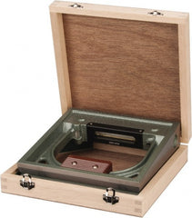 Value Collection - 8" Long, 0.0005" Graduation Sensitivity per 10", 2 Vials, Square Inspection Block Level - Cast Iron, 0.0001" Base Flatness, 1-9/16" Wide x 8" High - Exact Tooling