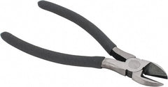 Value Collection - 7-1/2" OAL, Diagonal Cutter - 1" Jaw Length x 1-1/8" Jaw Width, Oval Head, Plastic Dipped Handle - Exact Tooling