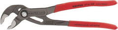 Knipex - 10" OAL, 2" Max Capacity, 25 Position Water Pump Tongue & Groove Pliers - Standard V-Jaws, Standard Head, Nonslip Plastic Handles - Exact Tooling