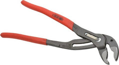 Knipex - 12" OAL, 2-3/4" Max Capacity, 30 Position Water Pump Tongue & Groove Pliers - Standard V-Jaws, Standard Head, Nonslip Plastic Handles - Exact Tooling