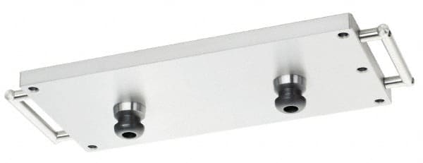 Schunk - Rectangular Aluminum CNC Clamping Pallet - 199mm Wide x 399mm Long x 25mm Thick - Exact Tooling