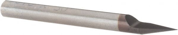 Value Collection - 3/16" Shank Diam, 2-1/2" OAL, 3/16" Cut Diam, Engraving Cutter - 0.331" LOC, AlTiN Finish - Exact Tooling
