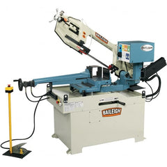 Baileigh - 13.77 x 8.66" Semi-Automatic Combo Horizontal & Vertical Bandsaw - 1 Phase, 60° Right, 45° Left Vise Angle of Rotation, 2 hp, 220 Volts, Frequency Drive - Exact Tooling