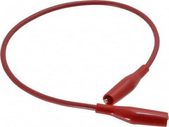 Pomona - Red Electrical Test Equipment Patch Cord - Use with Minigators, Test Clips - Exact Tooling