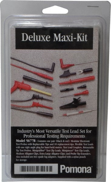 Pomona - Electrical Test Equipment Leads Set - Use with Digital Multimeters - Exact Tooling