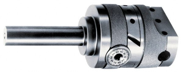 APT - 2-1/2" Body Diam, Manual Offset Boring Head - 4" Bore Diam, 5/8" Bar Hole Diam - Exact Tooling