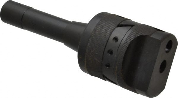 APT - 2-1/2" Body Diam, Manual Offset Boring Head - 4" Bore Diam, 1/2" Bar Hole Diam - Exact Tooling