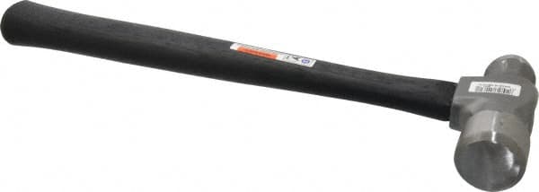 Stanley - 2 Lb Head High Carbon Steel Ball Pein Hammer - Hickory Handle, 15-7/8" OAL - Exact Tooling