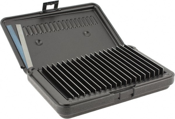 Value Collection - 40 Piece, 6 Inch Long x 1/32 Inch Thick, Thin Parallel Set - 1-11/16 Inch High, 50 RC Hardness - Exact Tooling