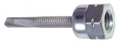 Buildex - 3/8" Zinc-Plated Steel Vertical (End Drilled) Mount Threaded Rod Anchor - 5/8" Diam x 1-1/2" Long, 3,125 Lb Ultimate Pullout, For Use with Steel - Exact Tooling