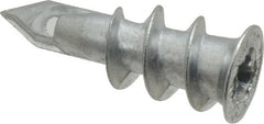 Buildex - #6 to 8 Screw, 7/16" Diam, 1-1/4" Long, 3/8 to 3/4" Thick, Self Drilling Drywall & Hollow Wall Anchor - Zinc Plated, Zinc, Grade 3, Use in Drywall - Exact Tooling