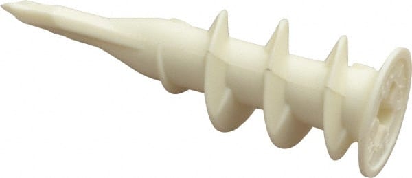 Buildex - #6 to 8 Screw, 0.2812" Diam, 1-5/8" Long, 3/8 to 3/4" Thick, Self Drilling Drywall & Hollow Wall Anchor - Plastic, Grade 6/6, Use in Drywall - Exact Tooling