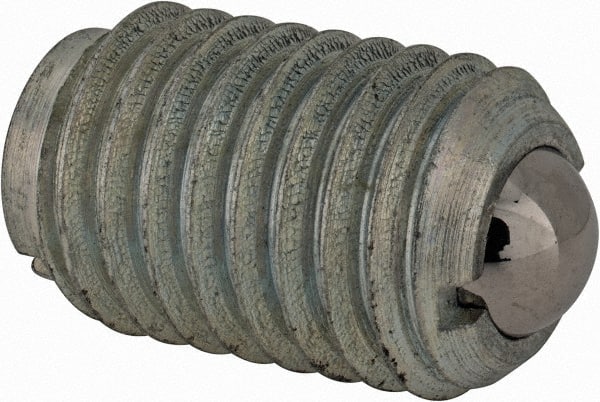 TE-CO - 5/8-11, 0.375" Ball Diam, 63/64" Body Length, 0.096" Max Ball Reach, Threaded Ball Plunger - Exact Tooling