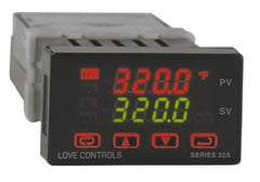 Dwyer - -350 to 4,208°F 1/32 DIN Temperature/Process Control - Dual 4-Digit LCD Display, Fuzzy Logic PID Control, 100-240 VAC/VDC - Exact Tooling