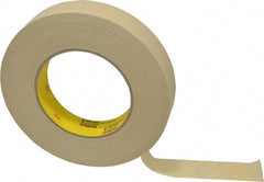 3M - 1" Wide x 60 Yd Long Tan Paper Masking Tape - Series 231, 7.6 mil Thick, 28 In/Lb Tensile Strength - Exact Tooling