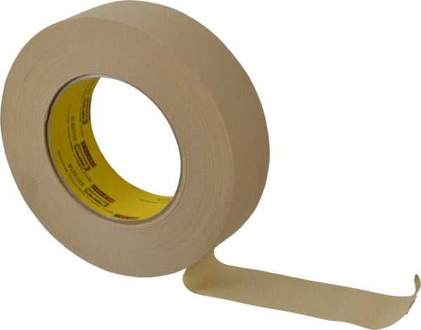 3M - 1-1/2" Wide x 60 Yd Long Tan Paper Masking Tape - Series 231, 7.6 mil Thick, 28 In/Lb Tensile Strength - Exact Tooling