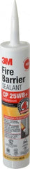 3M - 10.1 oz Cartridge Red Acrylic & Latex Caulk - -20 to 180°F Operating Temp, 10 min Tack Free Dry Time, Series CP 25WB - Exact Tooling