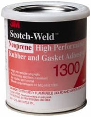 3M - 16 oz Can Yellow Butyl Rubber Joint Sealant - 300°F Max Operating Temp, 4 min Tack Free Dry Time, Series 1300 - Exact Tooling