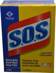 Value Collection - Steel Wool Scouring Soap Pad - Heavy-Duty, Blue/Gray - Exact Tooling