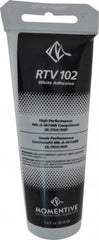 Momentive Performance Materials - 2.8 oz Tube White RTV Silicone Joint Sealant - 298.4°F Max Operating Temp, 20 min Tack Free Dry Time, Series RTV100 - Exact Tooling