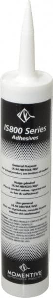 Momentive Performance Materials - 10.1 oz Tube Black RTV Silicone Joint Sealant - -50 to 200°C Operating Temp, 25 min Tack Free Dry Time, 24 hr Full Cure Time, Series IS800 - Exact Tooling