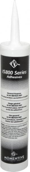 Momentive Performance Materials - 10.1 oz Tube Clear RTV Silicone Joint Sealant - -50 to 200°C Operating Temp, 25 min Tack Free Dry Time, 24 hr Full Cure Time, Series IS800 - Exact Tooling