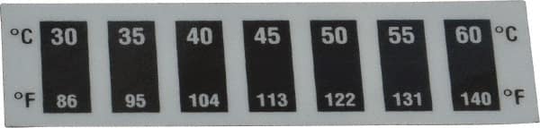 Tempil - 30°C Temp Indicating Label - 7 Ratings - Exact Tooling