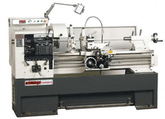 Vectrax - 14" Swing, 39-5/16" Between Centers, 220 Volt, Triple Phase Engine Lathe - 7MT Taper, 5 hp, 20 to 2,500 RPM, 2" Bore Diam, 45" Deep x 68" High x 90" Long - Exact Tooling