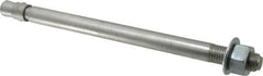 Red Head - 3/4" Diam, 3/4-10, 12" OAL, Grade 3, Wedge Expansion Concrete Anchor - Steel, Zinc Plated, 1-3/4" Thread Length, Tie Wire Head, 3/4" Drill - Exact Tooling