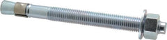Red Head - 3/4 Inch Diameter, 3/4-10 Inch Thread, 8-1/2 Inch Overall Length, Grade 3, Wedge Expansion Concrete Anchor - Steel, Zinc Plated, 5-3/8 Inch Thread Length, Tie Wire Head, 3/4 Inch Drill - Exact Tooling