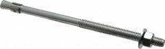 Red Head - 3/8 Inch Diameter, 3/8-16 Inch Thread, 7 Inch Overall Length, Grade 3, Wedge Expansion Concrete Anchor - Steel, Zinc Plated, 3-7/8 Inch Thread Length, Tie Wire Head, 3/8 Inch Drill - Exact Tooling