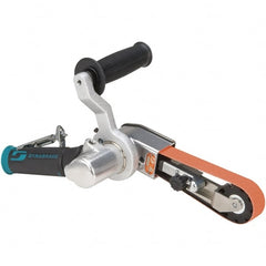 Dynabrade - 1/4 to 1 x 18 Inch, 20,000 RPM Air Belt Sander - 0.7 Hp, 1/4 NPT Inlet, 32 CFM Air Consumption, 4,550 FPM Speed - Exact Tooling