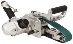 Dynabrade - 1 to 2 x 30 Inch, 7,200 RPM Air Belt Sander - 2 Hp, 1/2 NPT Inlet, 70 CFM Air Consumption, 4,700 FPM Speed - Exact Tooling