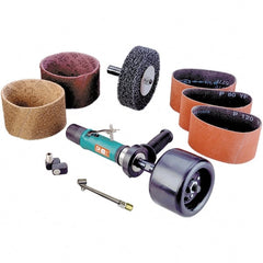Dynabrade - 0.7 hp, 3,400 RPM Finishing Sander - 35 CFM Air Consumption, 6.21 bar Air Pressure, 1/4 NPT Inlet - Exact Tooling
